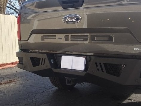 Barricade Extreme HD Rear Bumper with LED Fog Lights for Factory Hitches (15-20 F-150, Excluding Raptor)