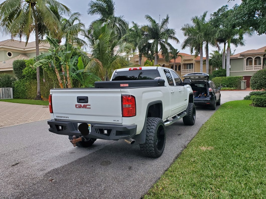 Barricade Extreme HD Rear Bumper with LED Flood Lights (07-18 Sierra 1500)
