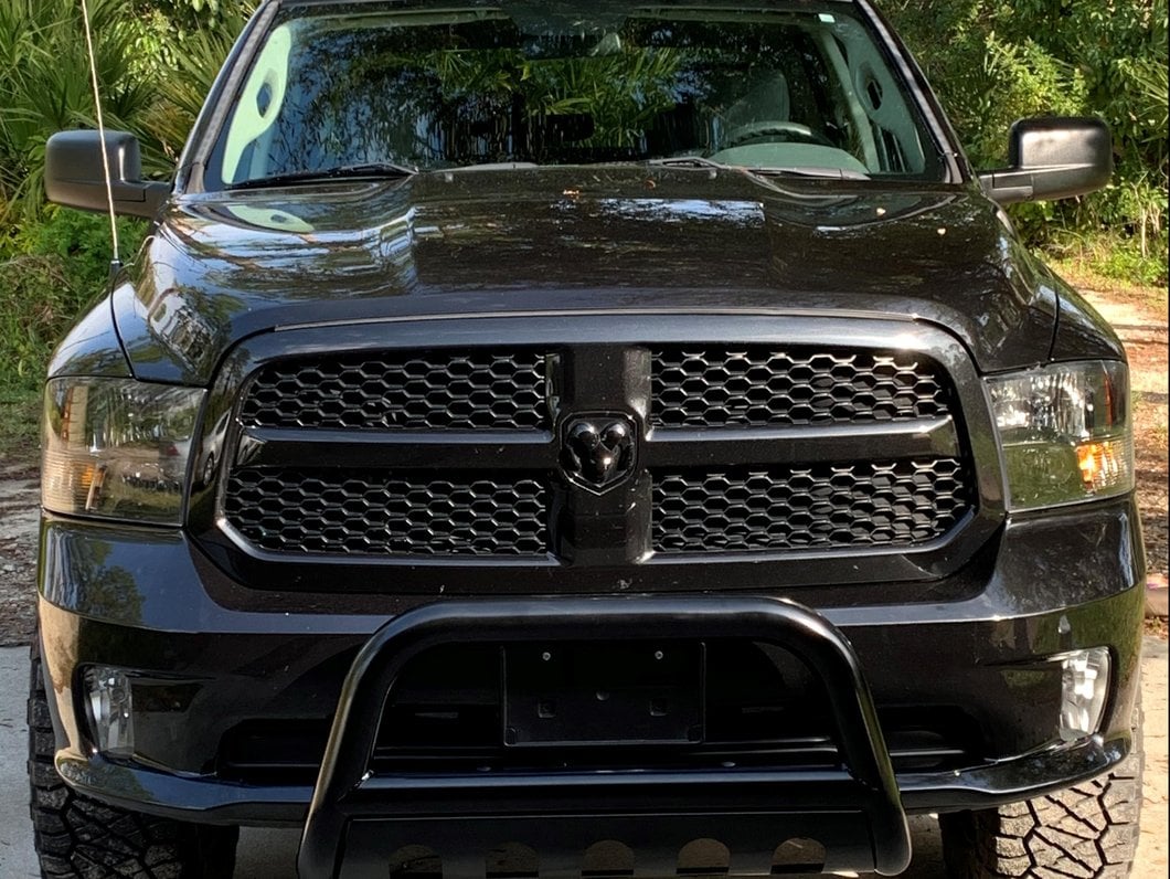 Barricade 3-Inch Bull Bar; Black (09-18 RAM 1500, Excluding Rebel)
