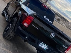 Barricade Extreme HD Rear Bumper; Textured Black (09-18 RAM 1500)