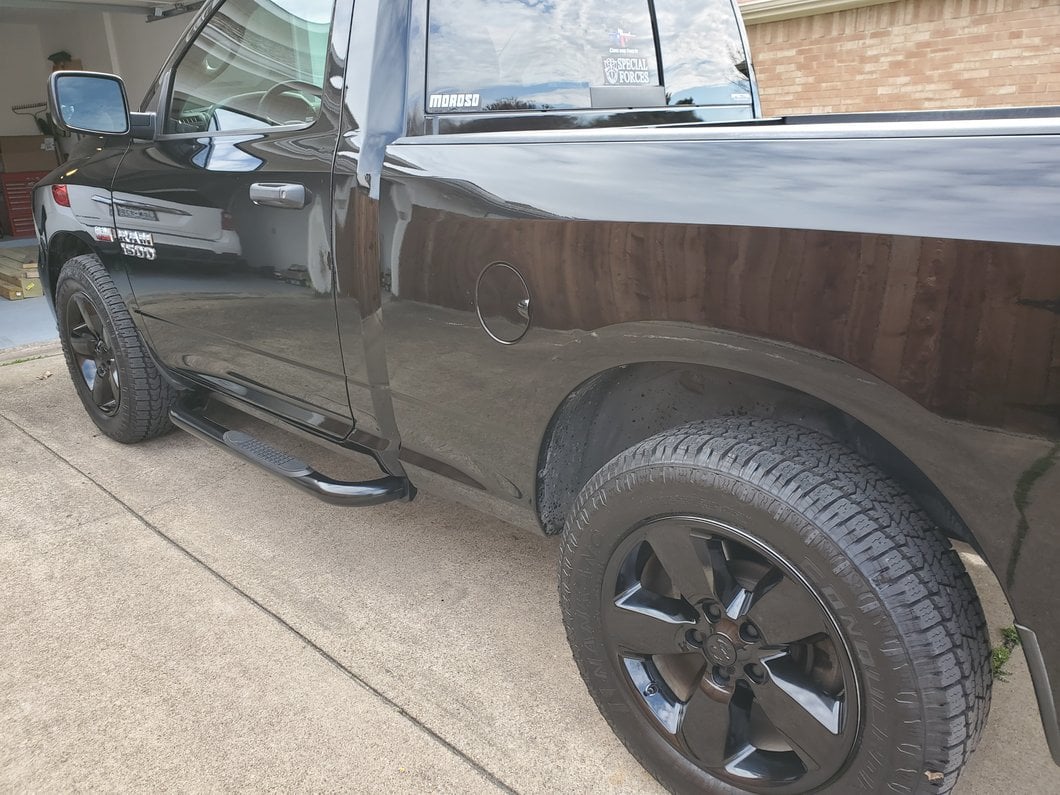 Barricade 3-Inch Side Step Bars; Black (09-18 RAM 1500)
