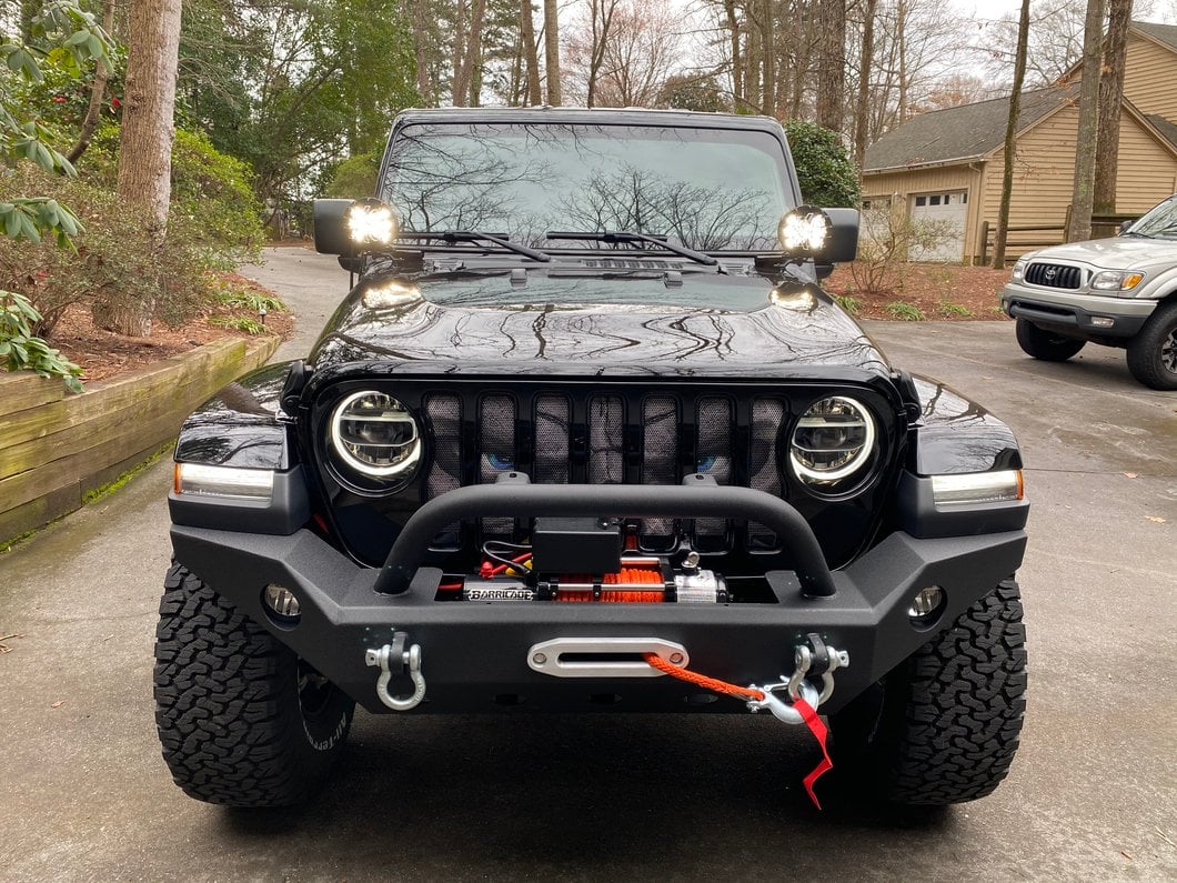 Barricade Trail Force HD Full Width Front Bumper with 9,500 lb. Winch (18-25 Jeep Wrangler JL)