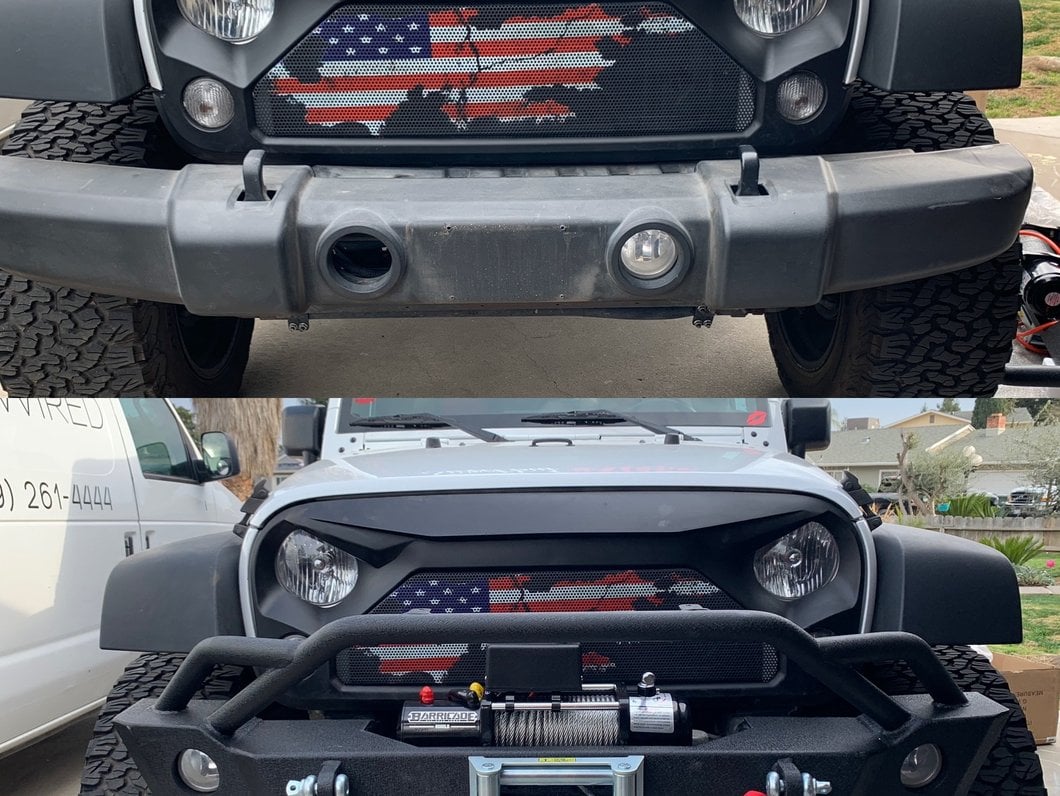 Barricade Extreme HD Front Bumper with 9,500 lb. Winch (07-18 Jeep Wrangler JK)