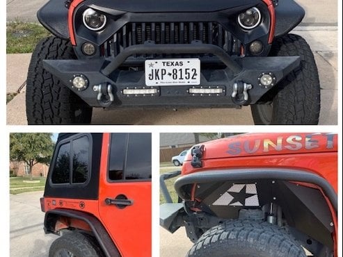 Barricade Tubular Fender Flares (07-18 Jeep Wrangler JK)
