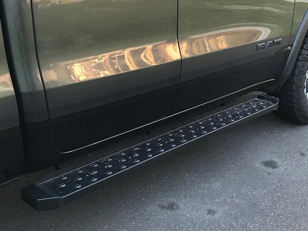 Barricade Rattler Running Boards; Textured Black (19-25 RAM 1500 Quad Cab)
