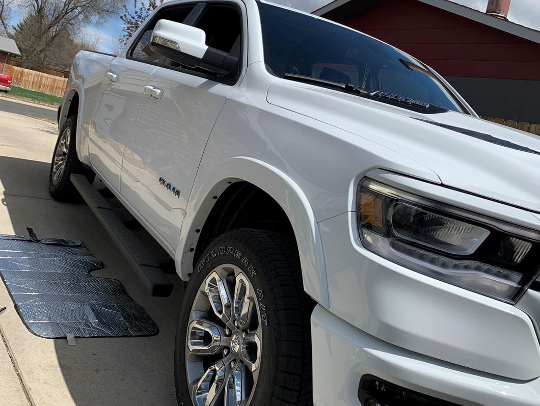 Barricade T4 Side Step Bars; Black (19-25 RAM 1500 Crew Cab)