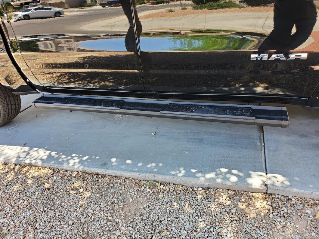 Barricade S6 Running Boards; Black (19-25 RAM 1500 Crew Cab)