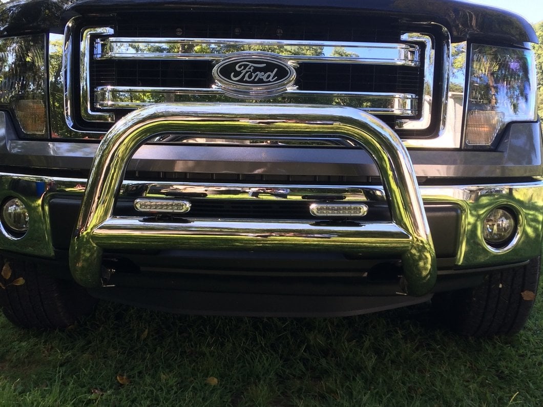 Barricade 3.50-Inch Bull Bar; Stainless Steel (04-25 F-150, Excluding Raptor)