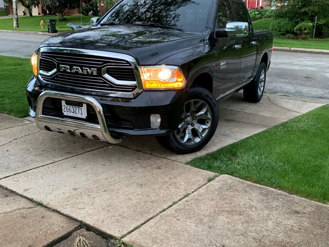 Barricade 3.50-Inch Oval Bull Bar with Skid Plate; Stainless Steel (19-24 RAM 1500, Excluding Rebel & TRX)