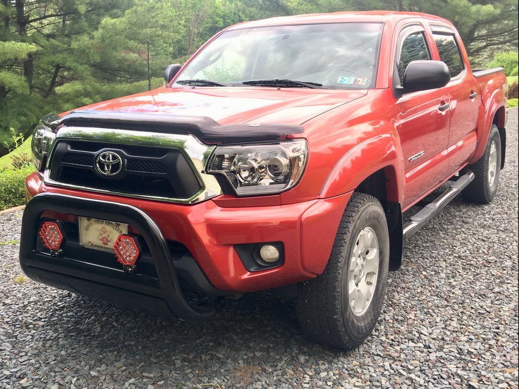 Barricade 3.50-Inch Oval Bull Bar with Skid Plate; Black (05-15 Tacoma)