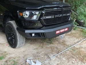Barricade Extreme HD Front Bumper with LED Fog Lights (19-24 RAM 1500, Excluding Rebel & TRX)