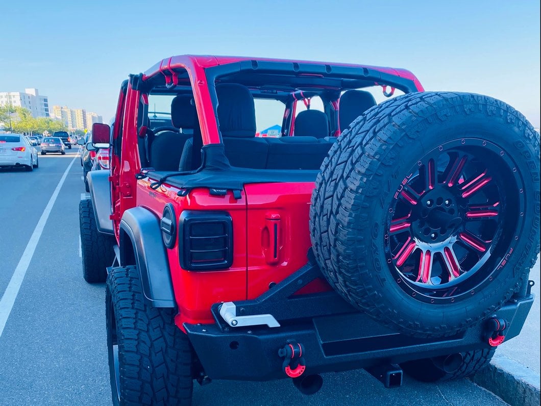 Barricade Extreme HD Rear Bumper with Tire Carrier (18-25 Jeep Wrangler JL, Excluding 4xe)