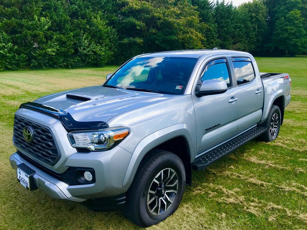 Barricade Rattler Steel Running Boards; Black (05-23 Tacoma Double Cab)