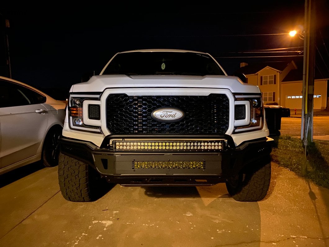 Barricade Pre-Runner Front Bumper with Skid Plate (18-20 F-150, Excluding Raptor)