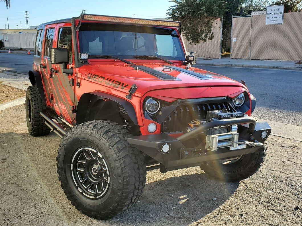 Barricade Single Replacement LED Light for Barricade Trail Force HD Bumper Only; Rectangle Light