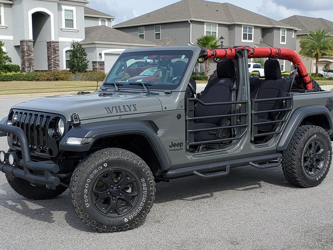 Barricade Tubular Adventure Doors; Rear (18-25 Jeep Wrangler JL 4-Door)