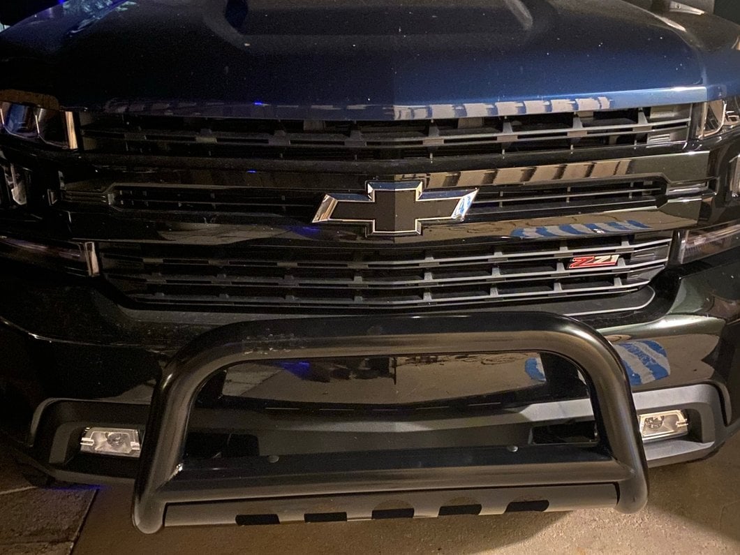 Barricade 3-Inch Bull Bar; Black (19-25 Silverado 1500, Excluding ZR2)