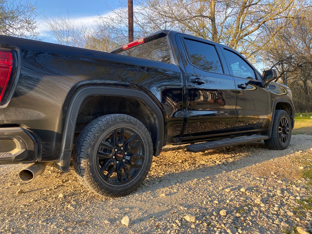 Barricade S6 Running Boards; Black (19-25 Sierra 1500 Double Cab)