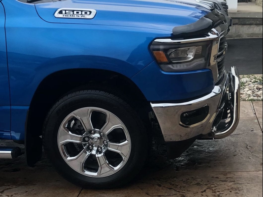 Barricade 3-Inch Bull Bar; Stainless Steel (19-24 RAM 1500, Excluding Rebel & TRX)