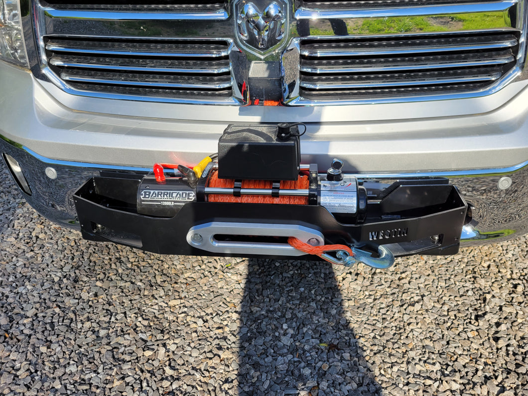 Barricade 12,000 lb. Winch with Synthetic Rope (Universal; Some Adaptation May Be Required)