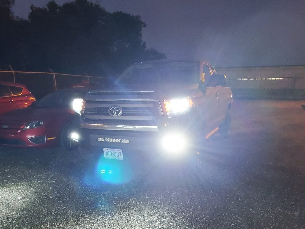 Barricade HD Front Bumper with LED Fog Lights, Spot Lights and 20-Inch LED Light Bar (14-21 Tundra)