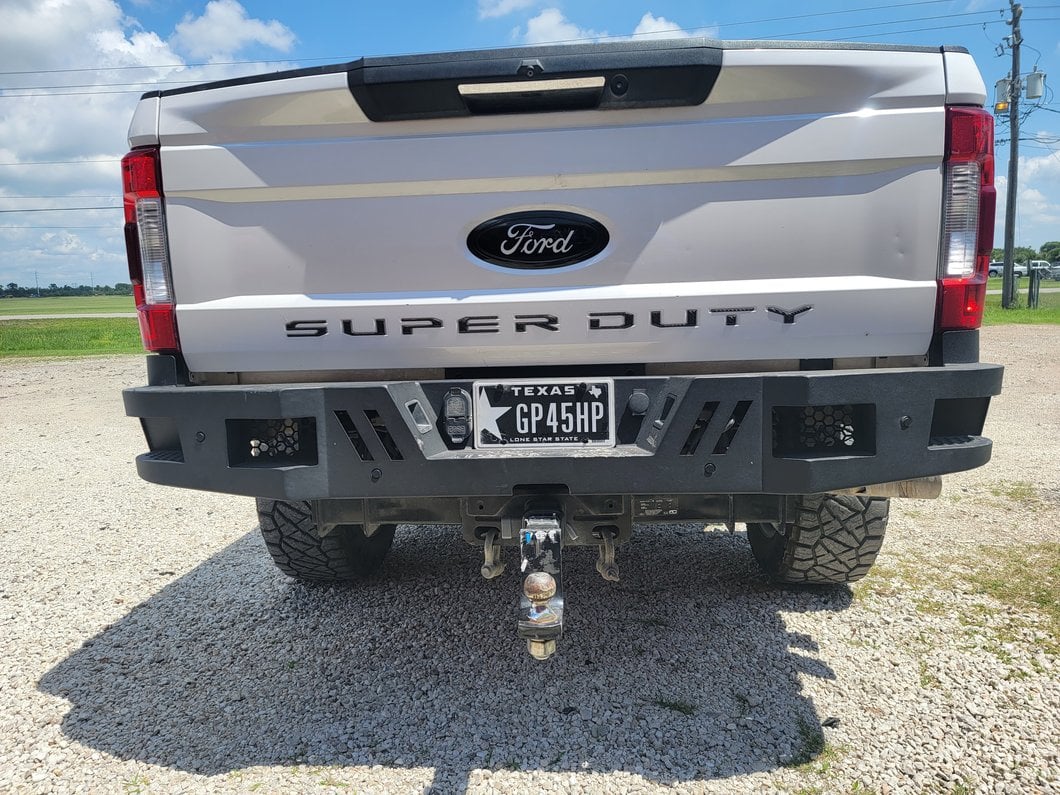 Barricade HD Rear Bumper; Textured Black (17-22 F-250 Super Duty)