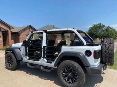 Barricade Tubular Adventure Doors; Rear (18-25 Jeep Wrangler JL 4-Door)