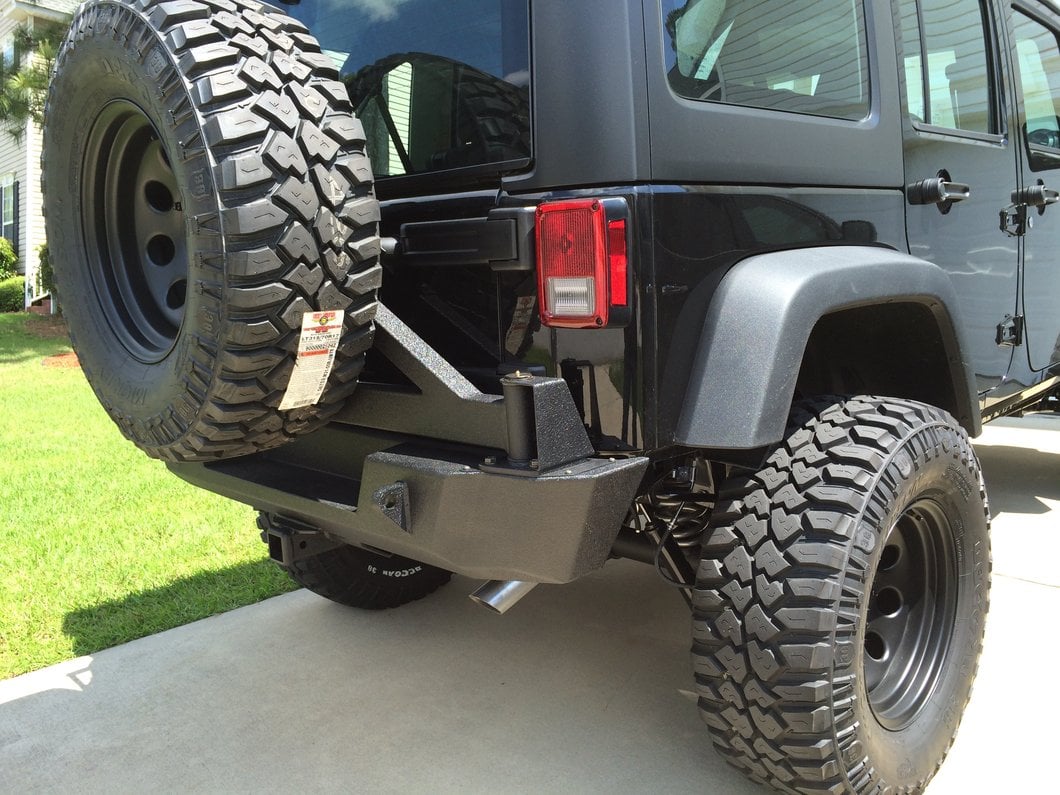 Barricade Extreme HD Rear Bumper with Tire Carrier (07-18 Jeep Wrangler JK)