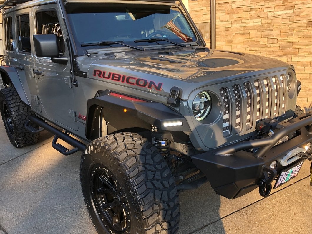 Barricade X-Series Fender Flares; Rear; Red Inserts (18-25 Jeep Wrangler JL)