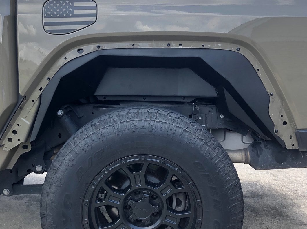 Barricade Aluminum Inner Fender Liners; Rear (20-25 Jeep Gladiator JT)