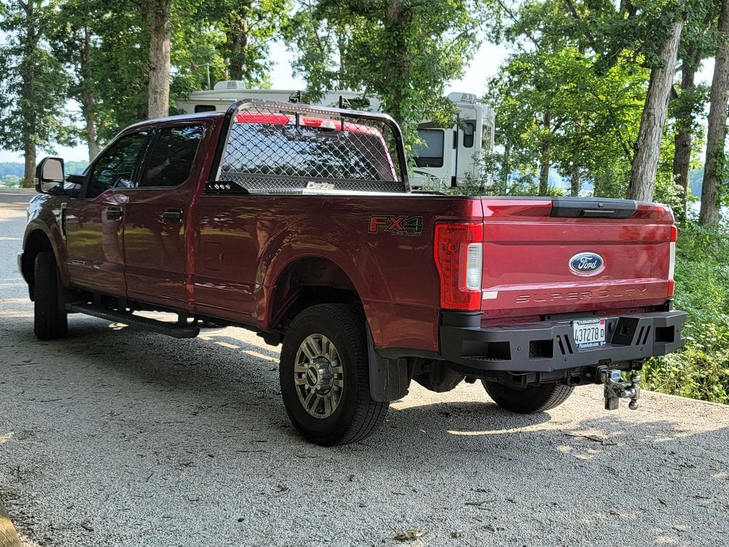 Barricade HD Rear Bumper; Textured Black (17-22 F-250 Super Duty)