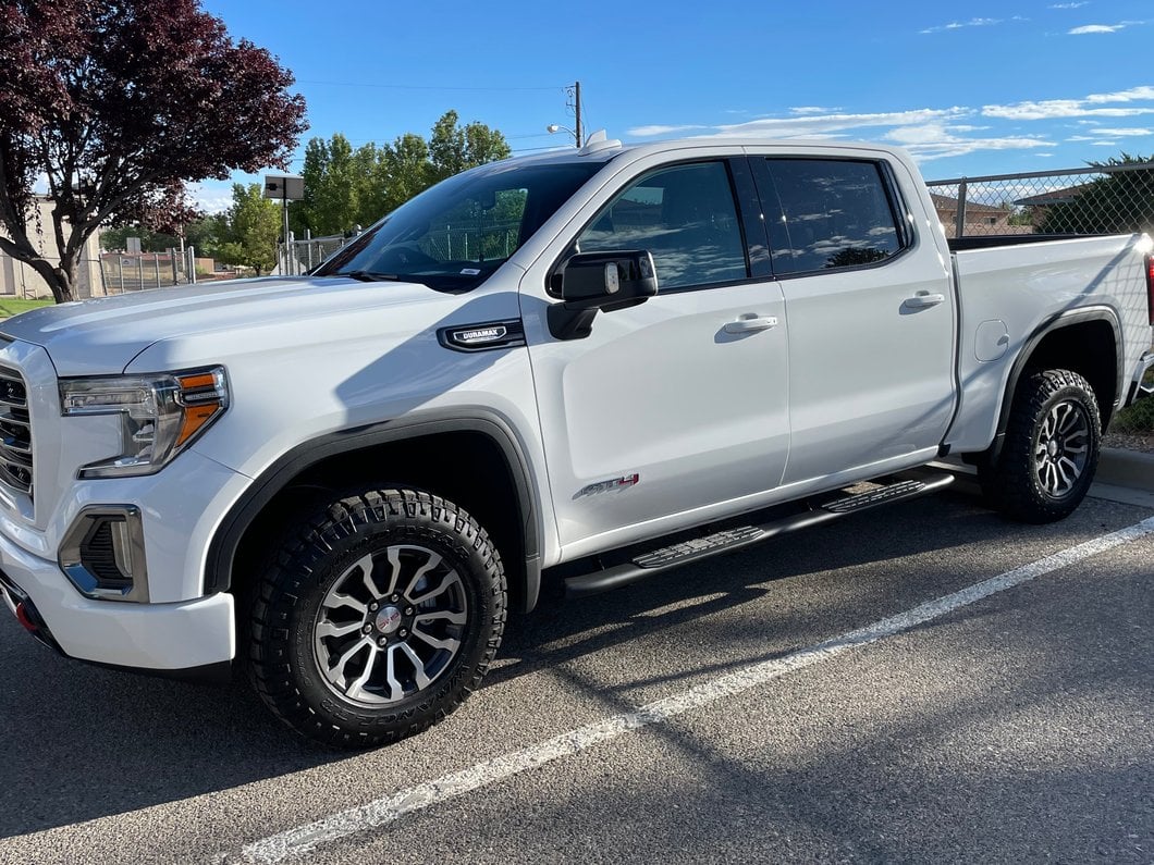 Barricade PNC Side Step Bars; Textured Black (19-25 Sierra 1500 Crew Cab)