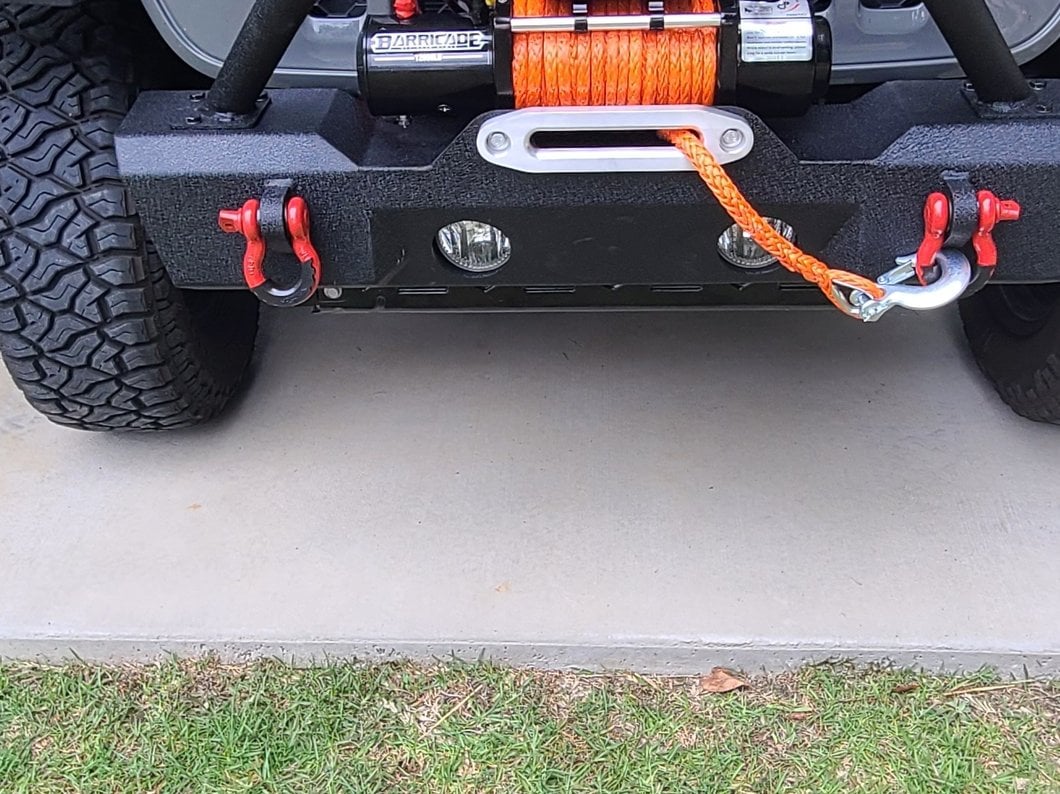 Barricade 12,000 lb. Winch with Synthetic Rope (Universal; Some Adaptation May Be Required)