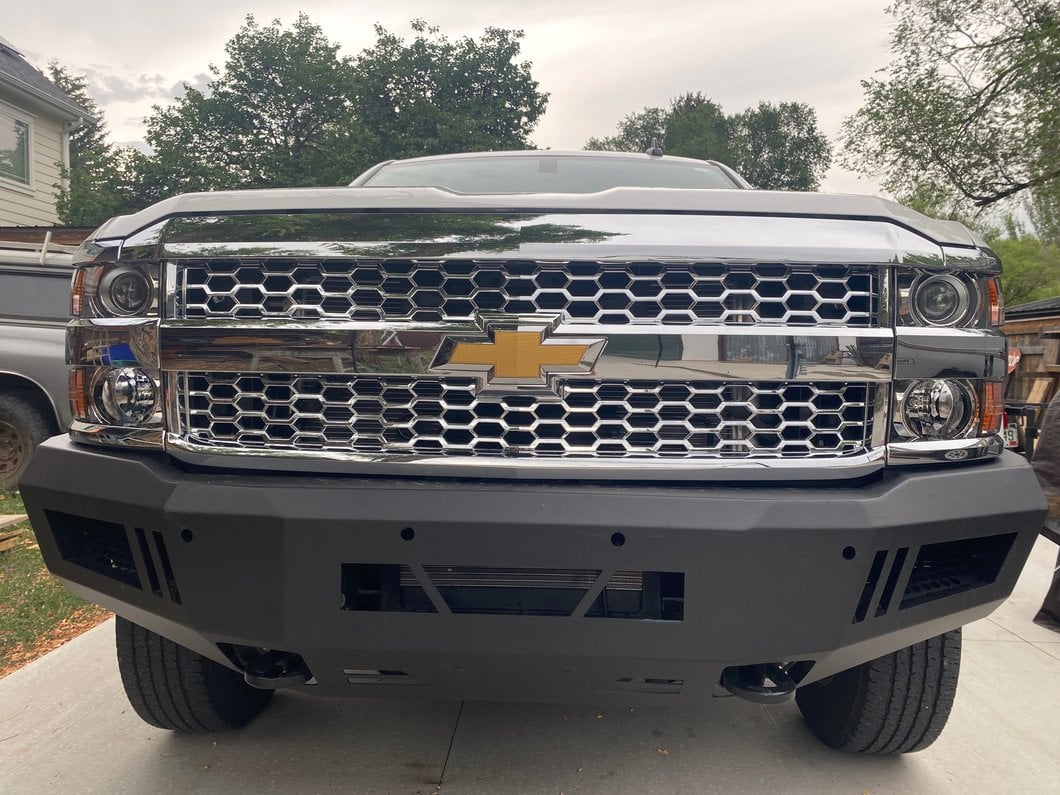 Barricade HD Front Bumper; Textured Black (15-19 Silverado 2500 HD)
