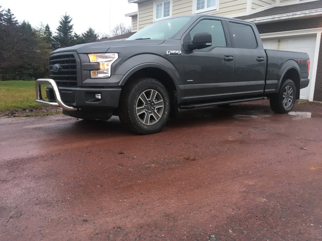 Barricade 3-Inch Bull Bar with Skid Plate; Stainless Steel (11-25 2.7L/3.5L EcoBoost F-150, Excluding Raptor)