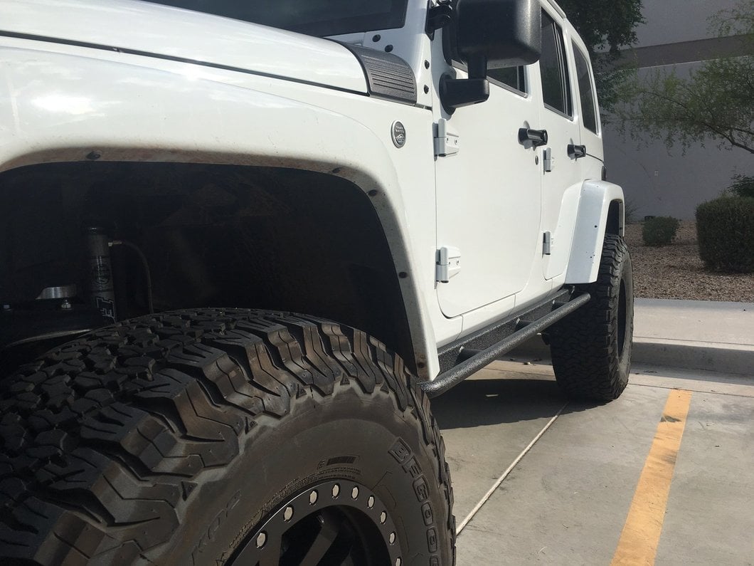 Barricade Enhanced Rubi Rails; Textured Black (07-18 Jeep Wrangler JK 4-Door)
