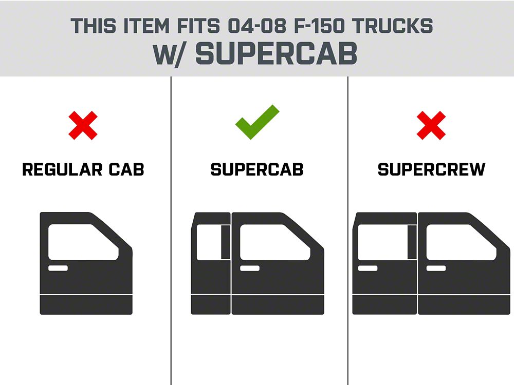 Barricade HD Drop Side Step Bars (04-08 F-150 SuperCab)