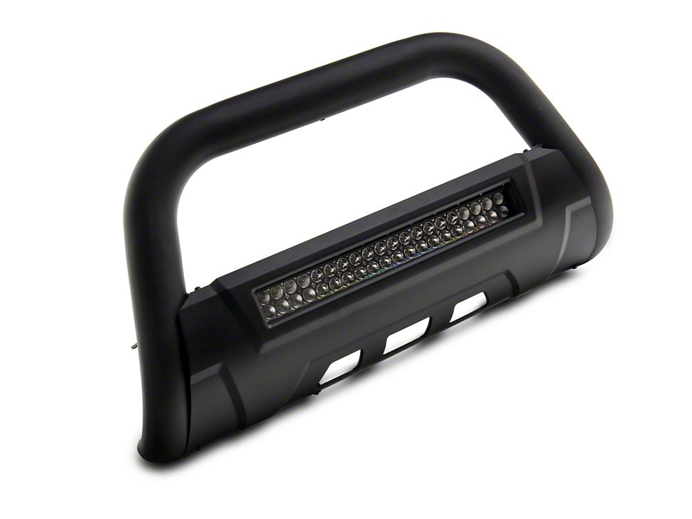 Barricade 3.50-Inch Bull Bar with 20-Inch LED Light Bar; Textured Black (21-25 Bronco)