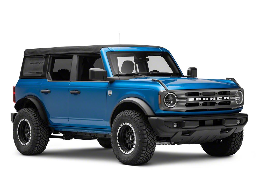 Barricade HD Flat Fender Flares; Rear (21-25 Bronco 4-Door, Excluding Everglades, Heritage & Raptor)