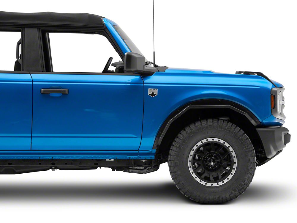 Barricade HD Plate Style Front Fender Flares (21-25 Bronco, Excluding Everglades, Heritage & Raptor)
