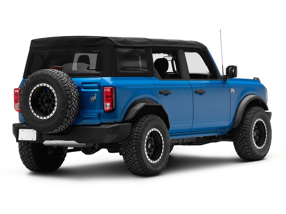 Barricade HD Plate Style Rear Fender Flares (21-25 Bronco 4-Door, Excluding Everglades, Heritage & Raptor)