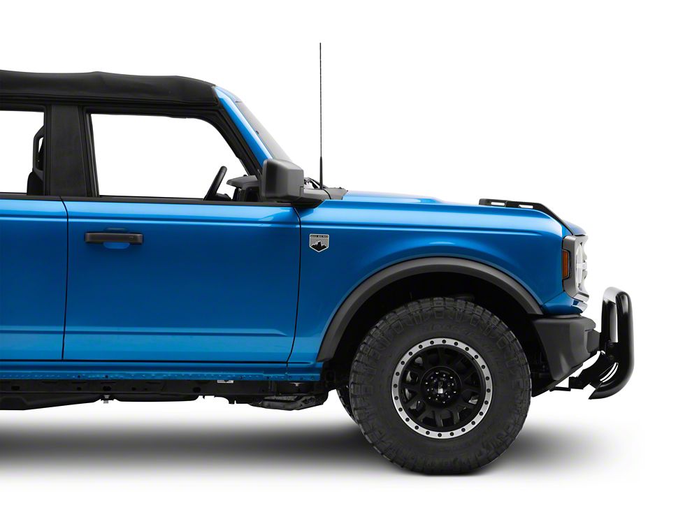 Barricade 3-Inch Bull Bar with Skid Plate; Black (21-25 Bronco)