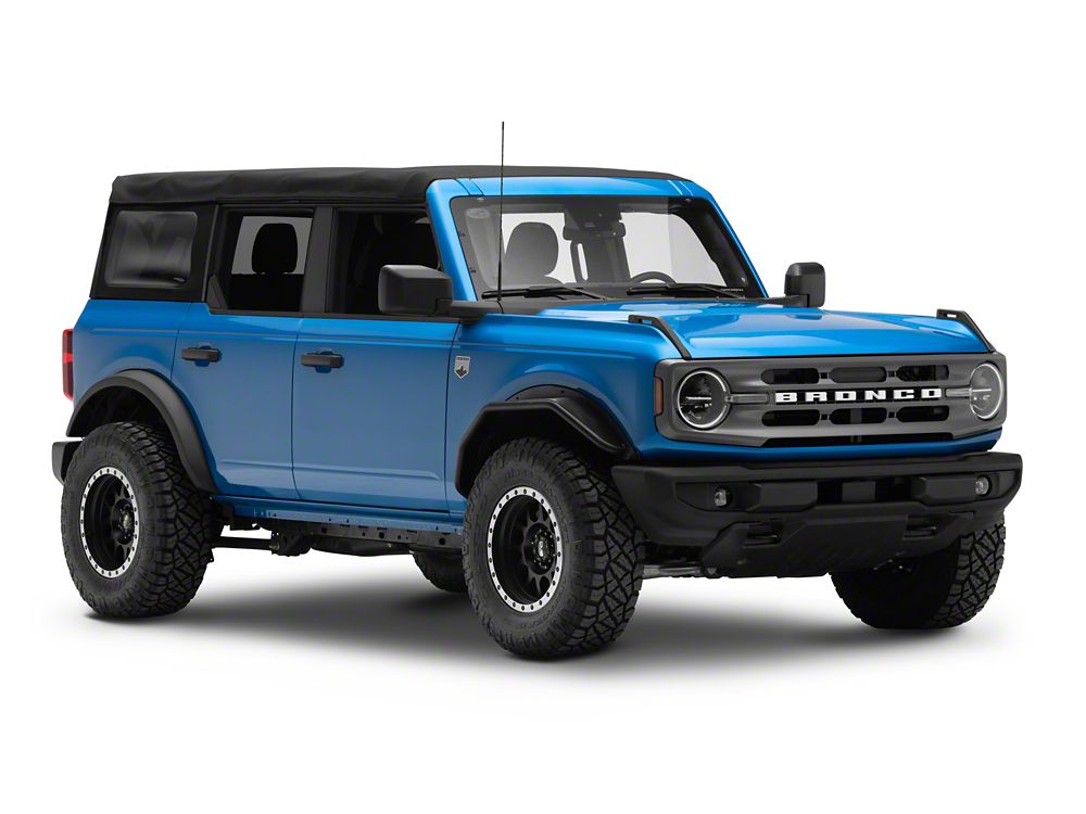 Barricade HD Tubular Fender Flares; Front (21-25 Bronco, Excluding Everglades, Heritage & Raptor)