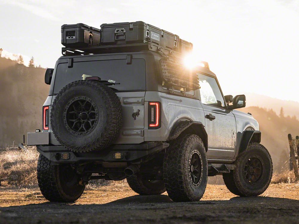Barricade HD Tubular Fender Flares; Front (21-25 Bronco, Excluding Everglades, Heritage & Raptor)