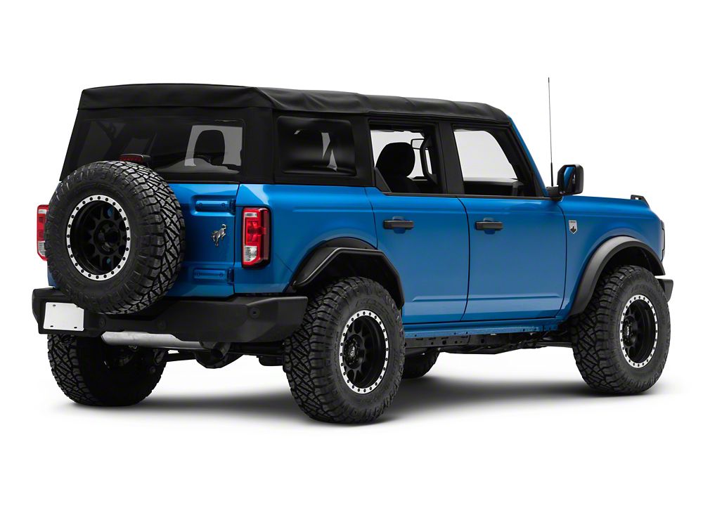 Barricade HD Tubular Fender Flares; Rear (21-25 Bronco 4-Door, Excluding Everglades, Heritage & Raptor)
