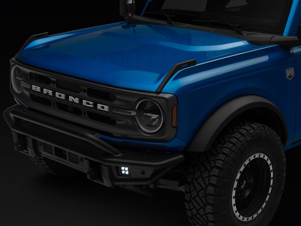Barricade HD Tubular Front Bumper with LED Fog Lights (21-25 Bronco, Excluding Raptor)