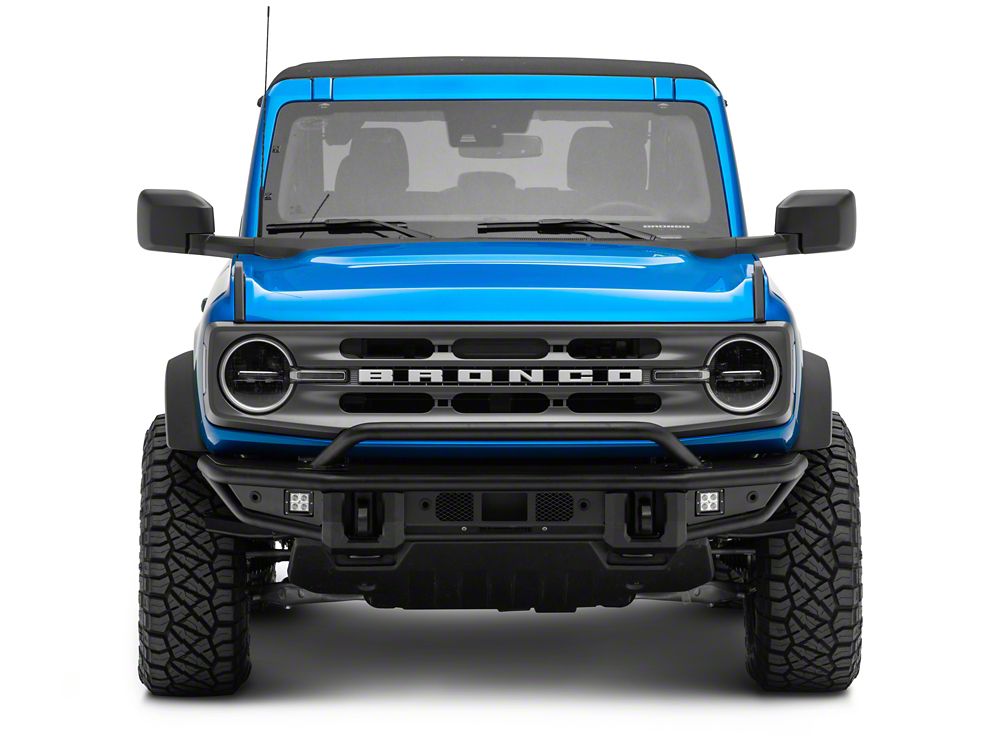Barricade HD Tubular Front Bumper with LED Fog Lights (21-25 Bronco, Excluding Raptor)