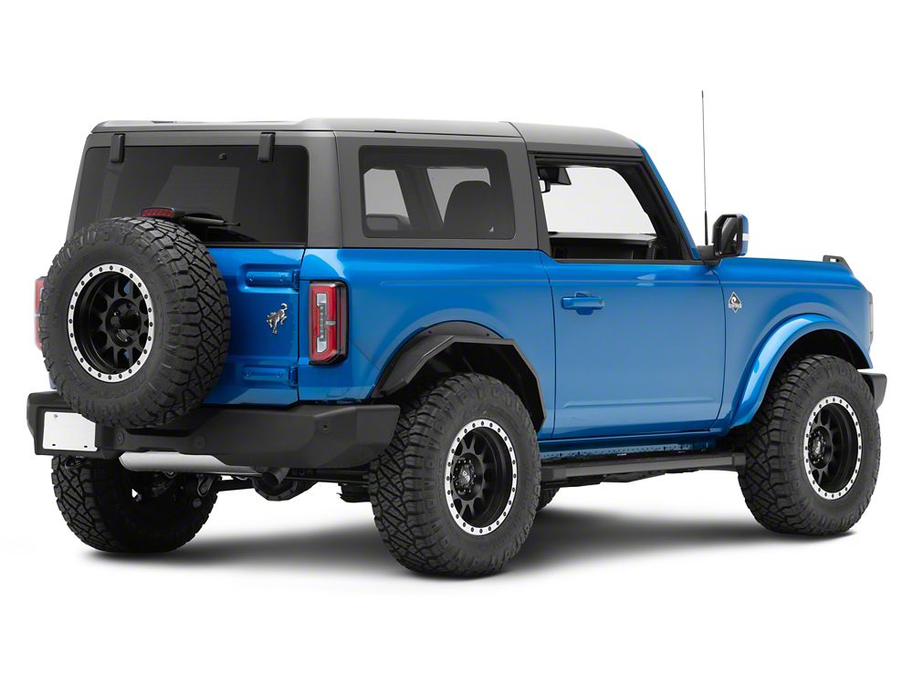 Barricade HD Plate Style Rear Fender Flares (21-25 Bronco 2-Door, Excluding Heritage)