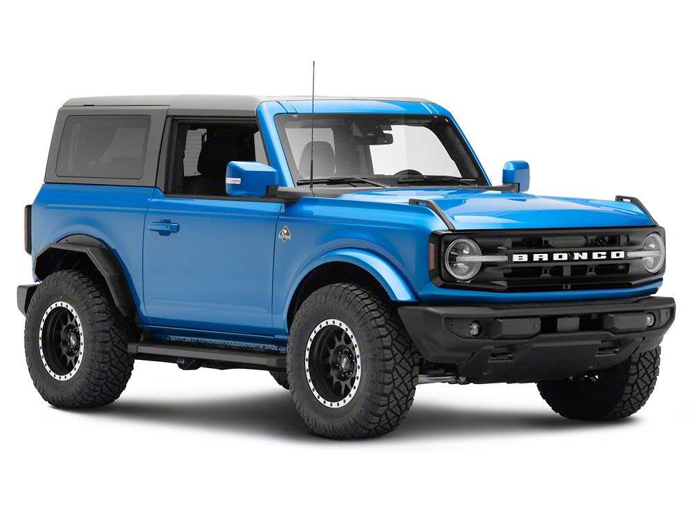 Barricade HD Plate Style Rear Fender Flares (21-25 Bronco 2-Door, Excluding Heritage)
