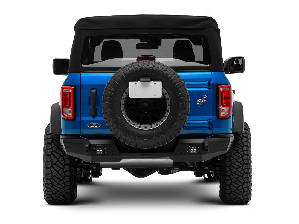 Barricade HD Rear Bumper with LED Fog Lights (21-25 Bronco, Excluding Raptor)